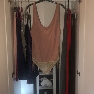 Free people bodysuit medium large NWT